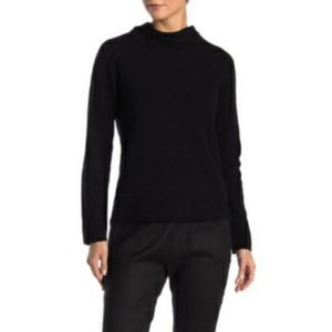 NEW JARBO High Neck Wool Blend Black Sweater